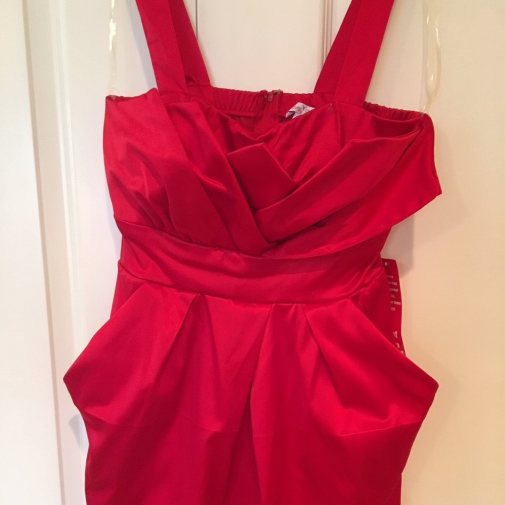 Red Satin Dress